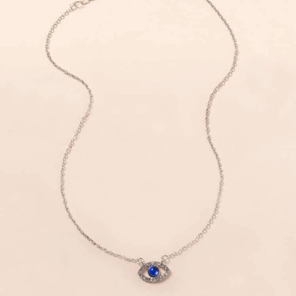 3/$30 NEW! Evil Eye Necklace Boho Hamsa Spiritual Rhinestone - Picture 5 of 6